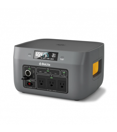 Комплект Зарядно устройство Biolite BaseCharge 1500 + 2 x Соларен панел BioLite Solarpanel 100 + Кабел BioLite 12V Car Charging Cable 10 FT + Кабел BioLite 4 X 1 Solar Chaining Cable