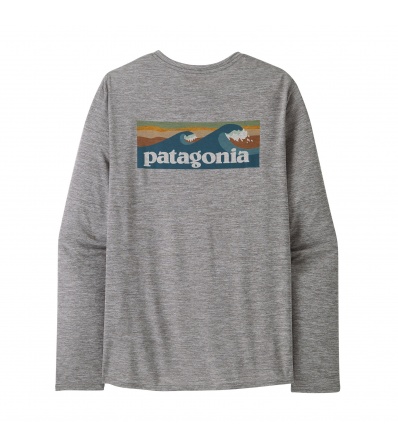 Блуза Patagonia Long Sleeve Capilene Cool Daily Graphic Shirt Waters M's Summer 2025